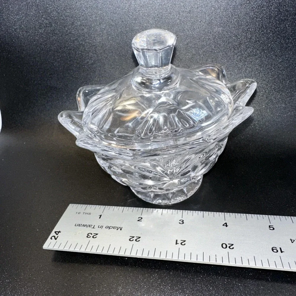 Vintage Shannon by Godinger Irish Crystal Scalloped 3 Pc Sugar Creamer Set EVC